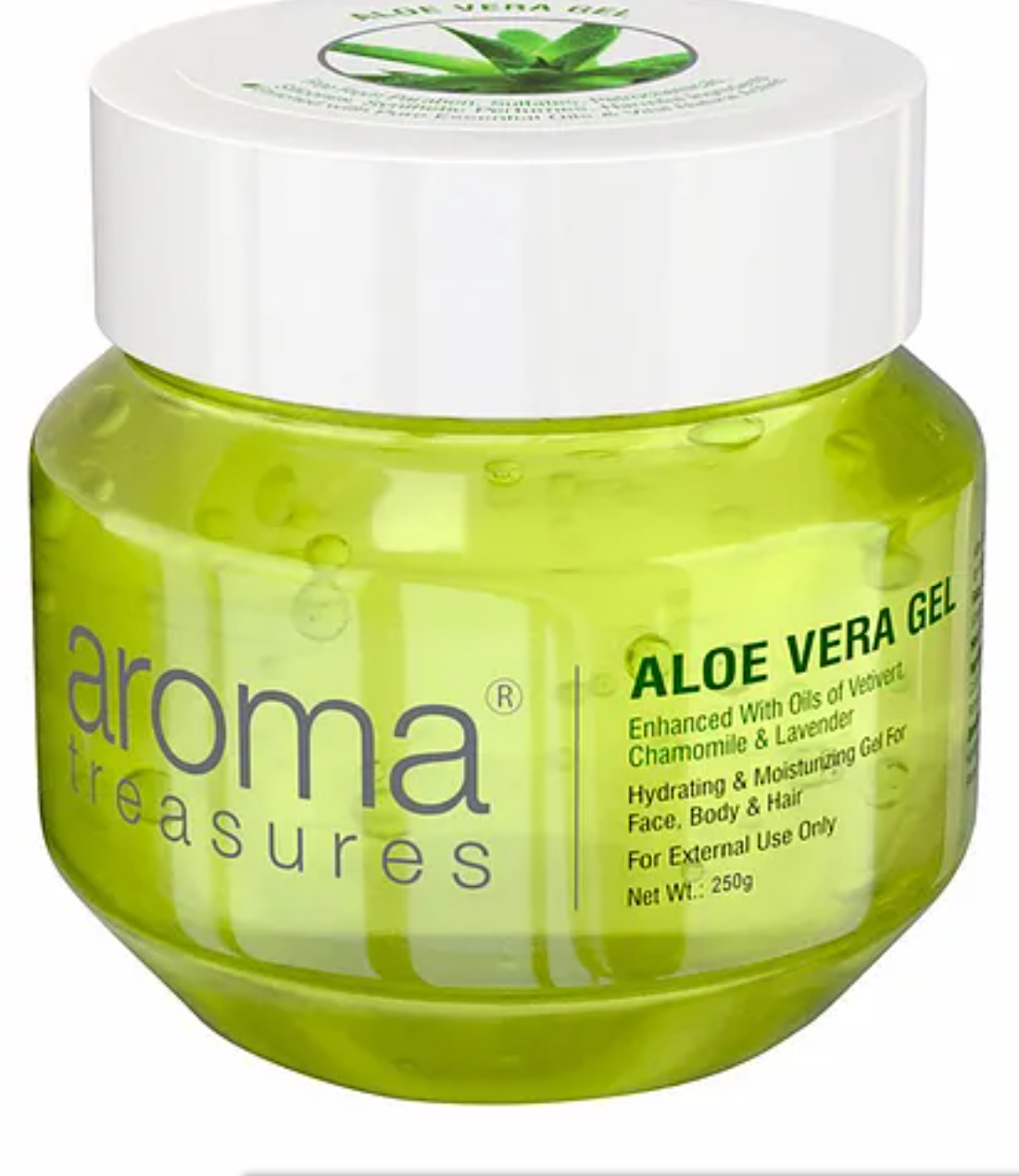 Aroma Treasures Aloe Vera Gel (Hydrating & Moisturizing Gel For Face, Body & Hair) – 500g